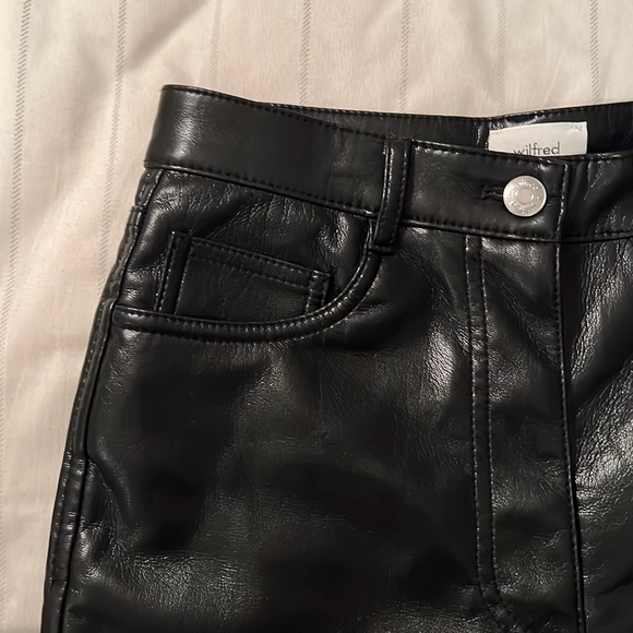 Aritzia Wilfred Melina High-waisted Vegan Leather Pants - Picture 4 of 5